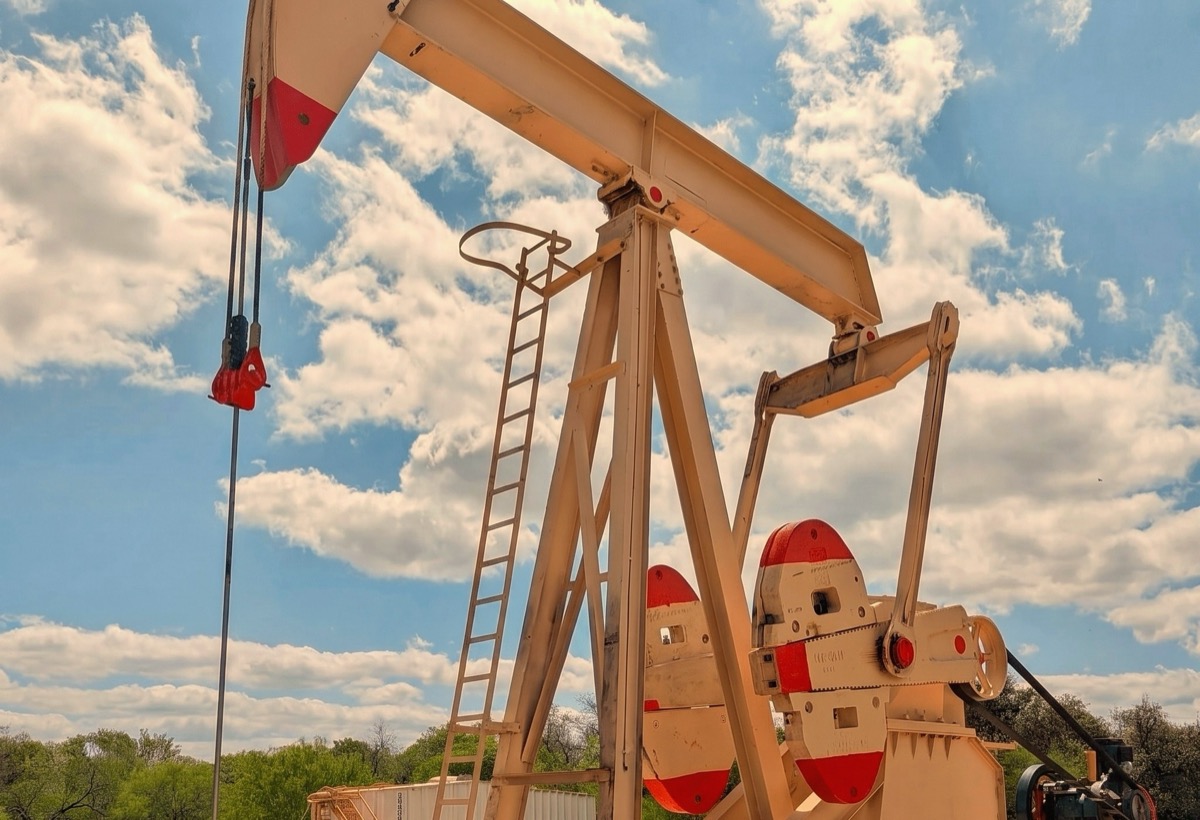 A wellhead on site.